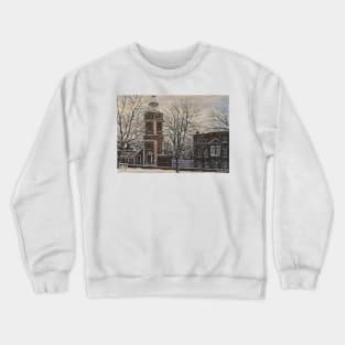 ST JOHNS  CHURCH WAPPING LONDON AT CHRISTMAS Crewneck Sweatshirt